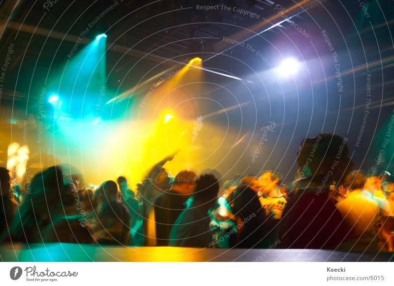 Party People II Colour photo Interior shot Evening Artificial light Light Contrast Reflection Light (Natural Phenomenon) Long exposure Blur Motion blur