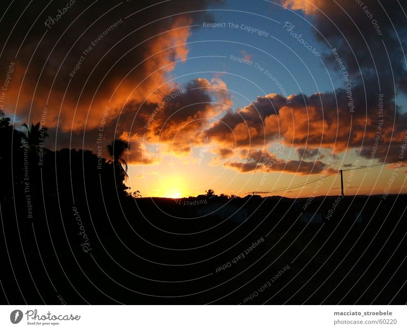 Showdown in Brasil Brazil Sunset Clouds