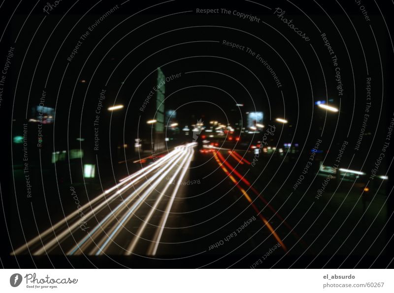 That's it! That's it! Adé, East West Street! Night Light Long exposure Exposure Hamburg Car east west street