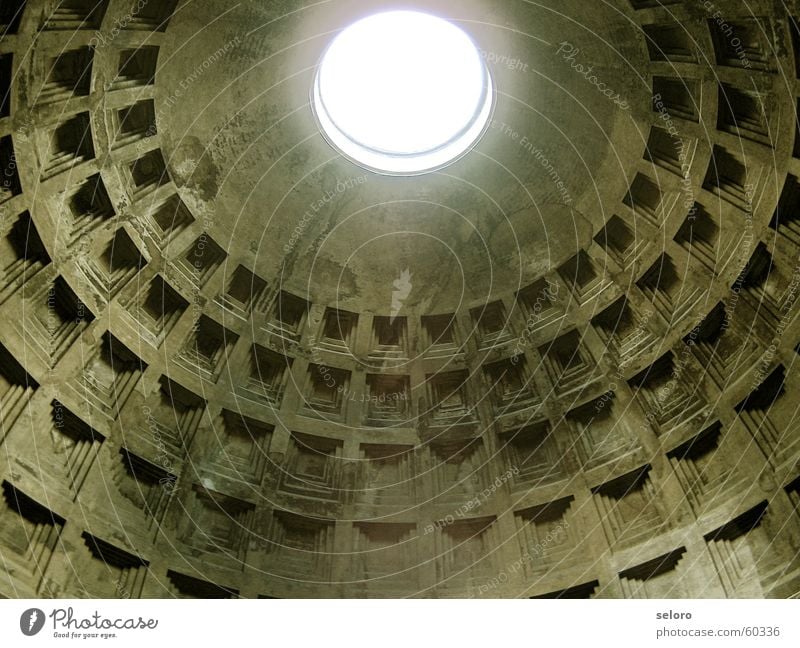 pantheon Together Structures and shapes Holy Popular belief Catholicism Secularization Deities Italy Religion and faith Light Domed roof Rome Prayer Roof Empty