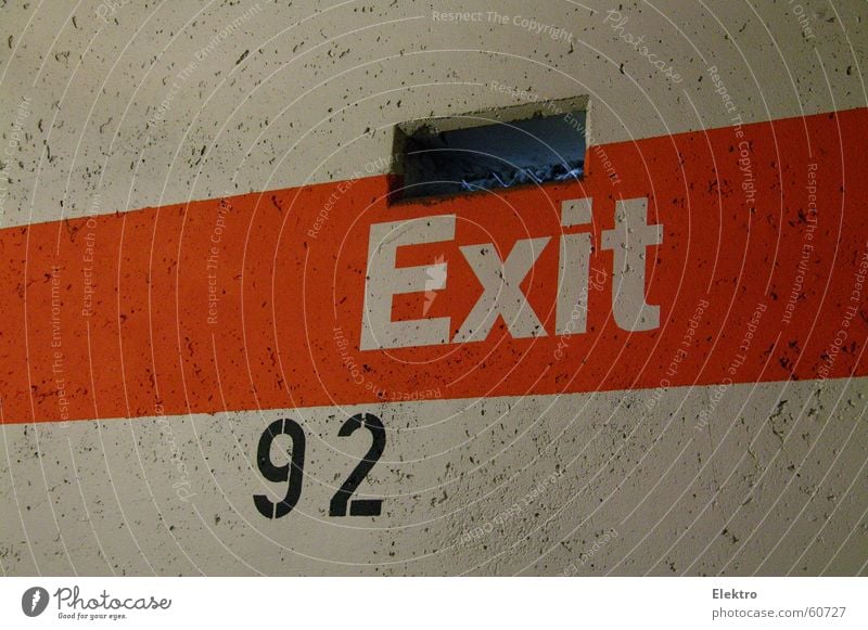 finally found the way out 92 Concrete Wall (barrier) Wall (building) Window Opening Way out Captured Hollow Escape Hatch Stripe Shaft Parking lot Penitentiary