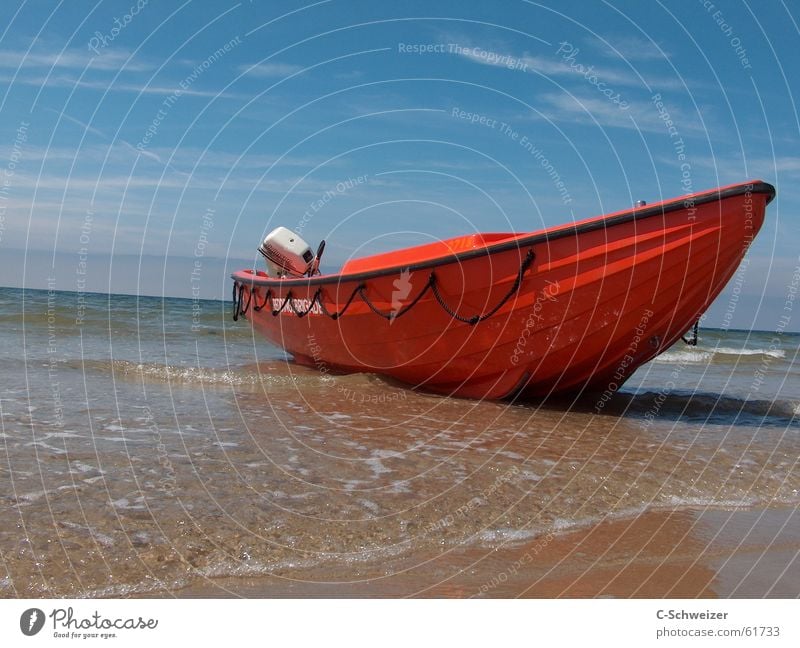 aground Watercraft Red Beach Ocean Stranded sky horizon