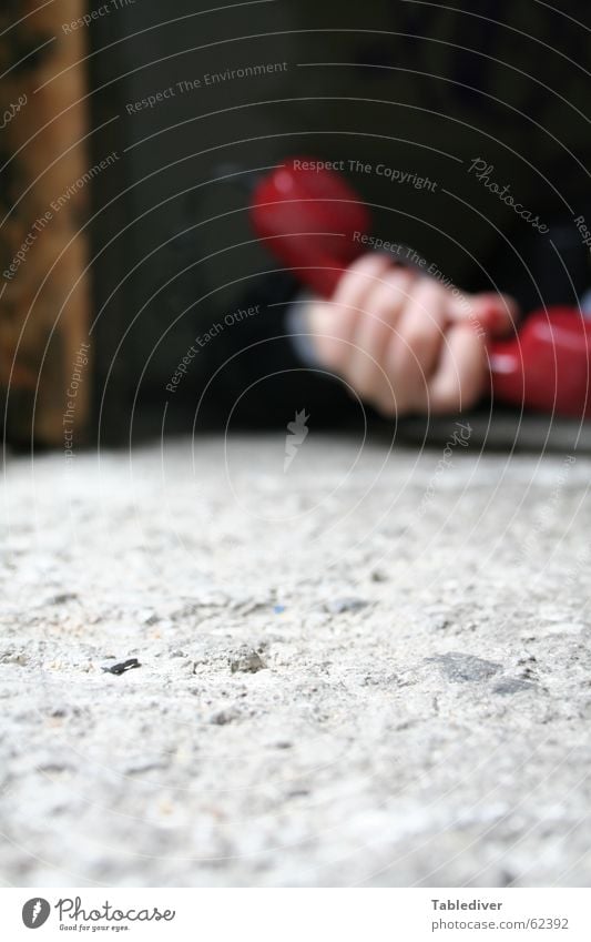 please try again at a later time. Hand Fist Telephone Floor covering Concrete Slightly open door To call someone (telephone) Listening Retro The eighties