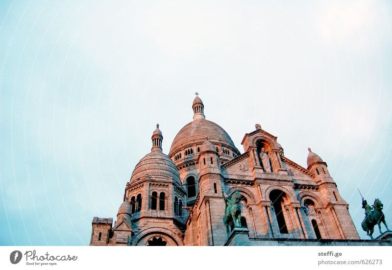 Sacré-Cœur - (saccharine caress) Vacation & Travel Tourism Trip Sightseeing City trip Sculpture Architecture Paris France Town Capital city Downtown Deserted