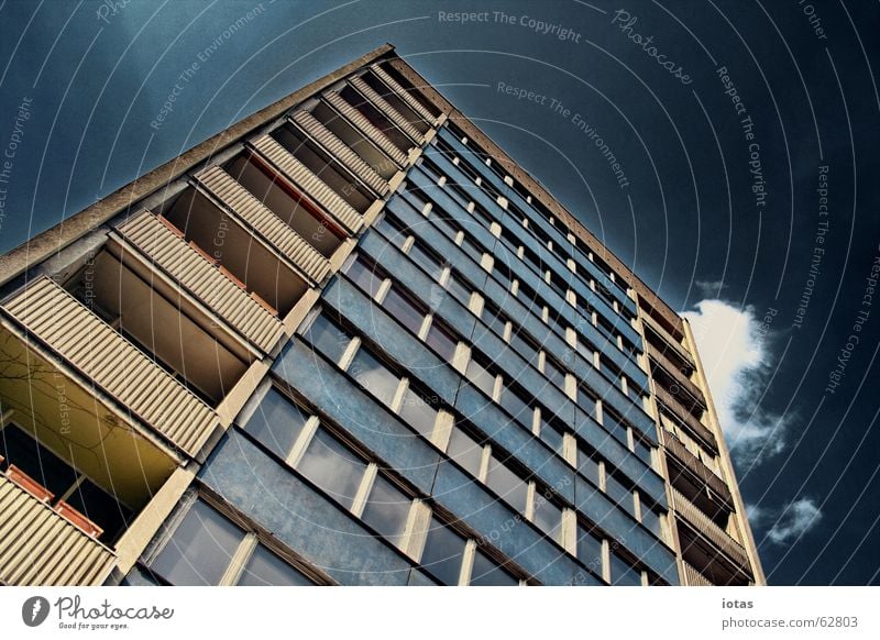 apartment house, leipzig Leipzig Town High-rise House (Residential Structure) Apocalyptic sentiment Dark Flat (apartment) Desolate Saxony