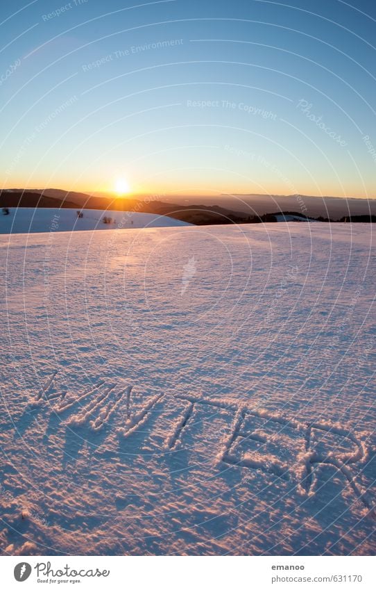 really winter Relaxation Calm Vacation & Travel Far-off places Freedom Winter Snow Winter vacation Mountain Nature Landscape Ice Frost Hill Sign Characters Cold