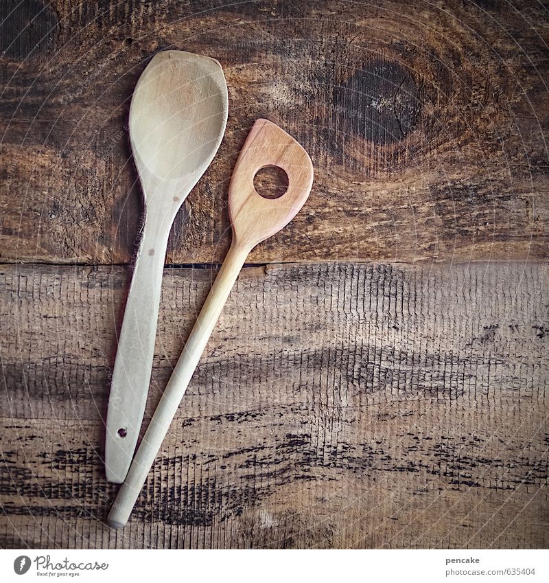 industrious Nutrition Crockery Spoon Nature Wood Esthetic Healthy Culture Pure Senses Trust Wooden board Wooden spoon Stir Cooking Rustic Quaint Nostalgia