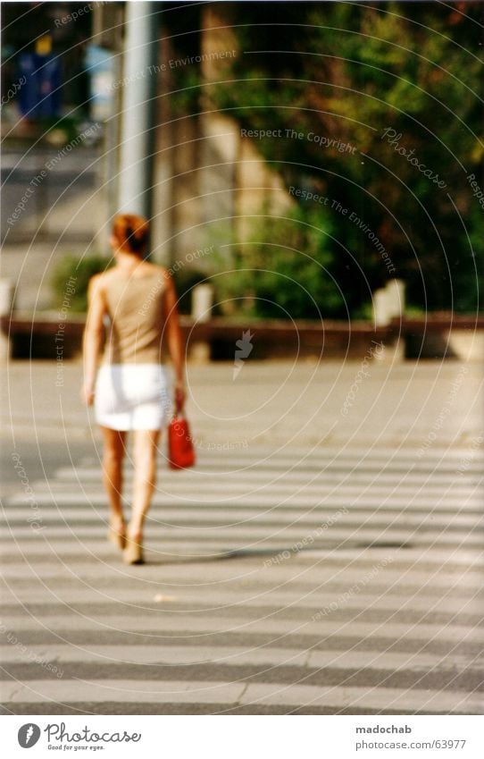 FOLLOW ME | woman female woman girl city city people person Human being Life Woman Feminine Bag Elegant Stalking Blur Summer Zebra crossing Transport Budapest