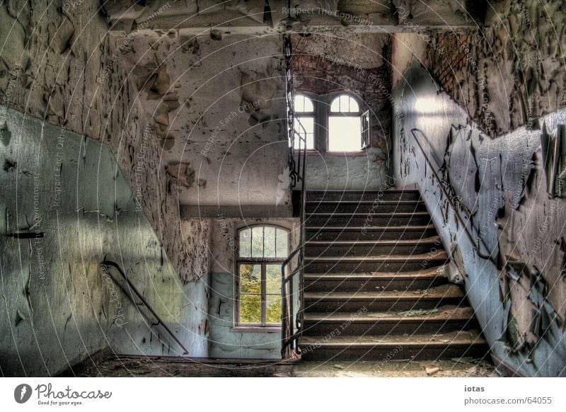 abandoned barracks Style Military building Administration building Doomed Beautiful Exclusion zone Russian Saxony Dirty Derelict Building Leipzig Germany HDR