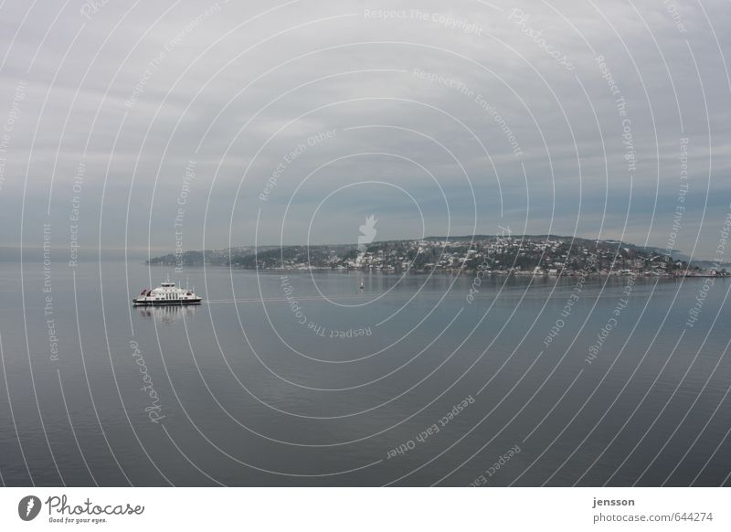 Ferryman, get over! Vacation & Travel Tourism Ocean Landscape Water Sky Clouds Horizon Coast Fjord Baltic Sea Navigation Boating trip Passenger ship Driving