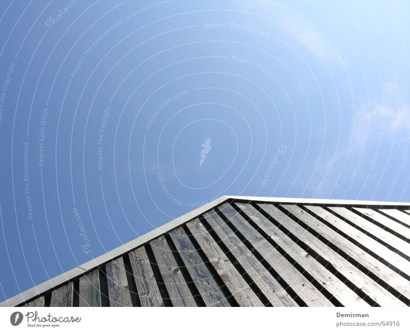 Heaven... Direction Summer House (Residential Structure) Black Roof Aspire Arrow Joist Sky Blue Hut Perspective Architecture