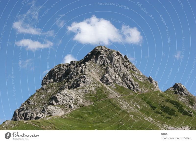 The mountain calls Austria Clouds Mountain Alps Sky Walser valley