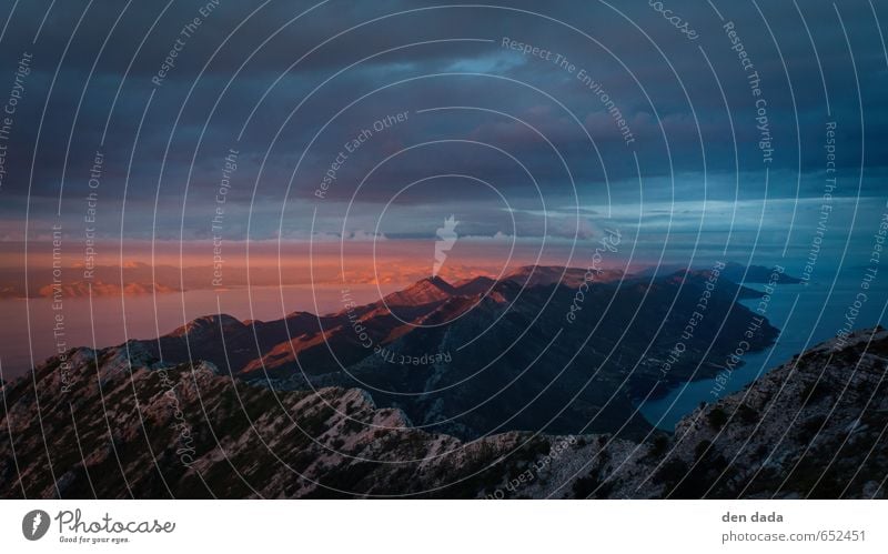 Peljecac peninsula from the summit of Sv. Ilija Tourism Adventure Freedom Climbing Mountaineering wander hiking trail Nature Landscape Sky Clouds Sunrise Sunset