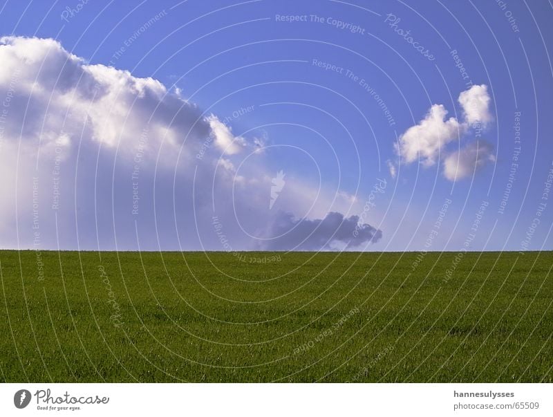 width 02 Clouds Spring Green Meadow Sky lanschaftsaufnahme Blue