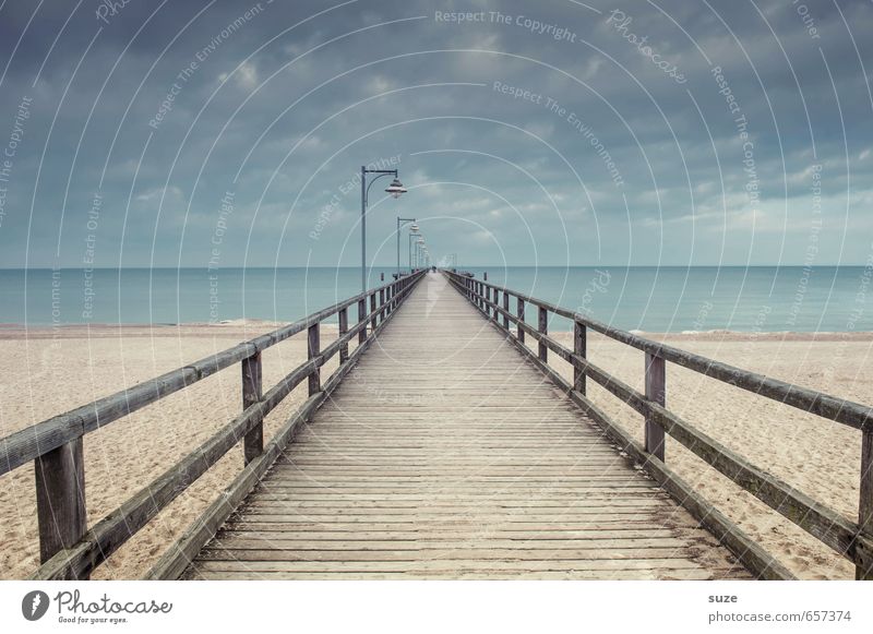 The same only different Calm Beach Ocean Environment Nature Landscape Sand Sky Clouds Horizon Climate Coast Baltic Sea Bridge Lanes & trails Wood Exceptional