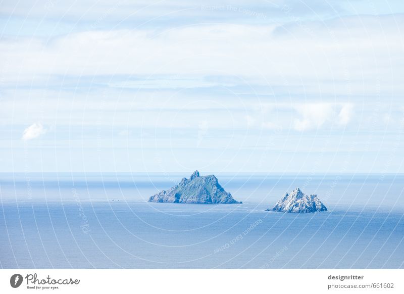 drop out Water Sky Clouds Rock Mountain Peak Coast Ocean Atlantic Ocean Island Skellig Michael ballinskelligs Ireland Kerry Monastery Navigation Calm Wanderlust