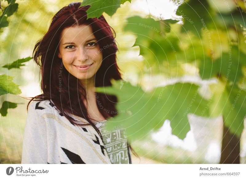 Autumn Portrait I Beautiful Healthy Life Human being Masculine Young woman Youth (Young adults) Woman Adults 1 18 - 30 years Park Red-haired Esthetic Fresh