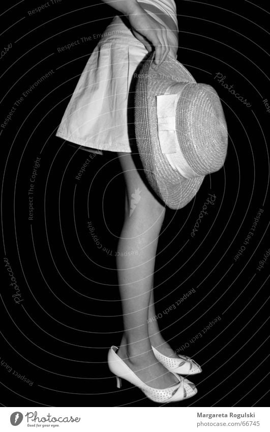 you're as big as you feel Large Small Footwear Dress up Black & white photo Hat Funny Legs