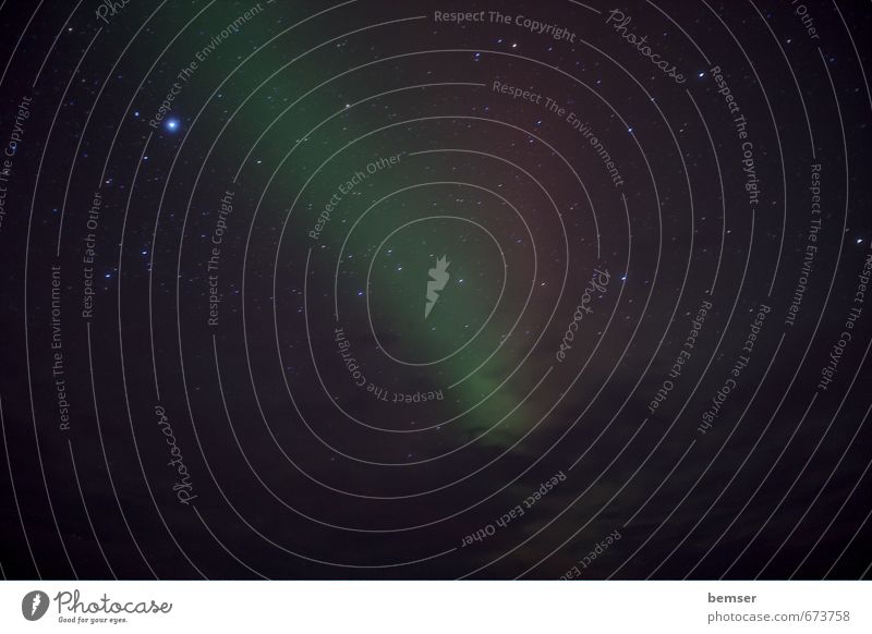 Aurora Borealis / Polar light with clouds Trip Expedition Winter vacation Science & Research Academic studies Astronautics Eternity Colour photo Exterior shot