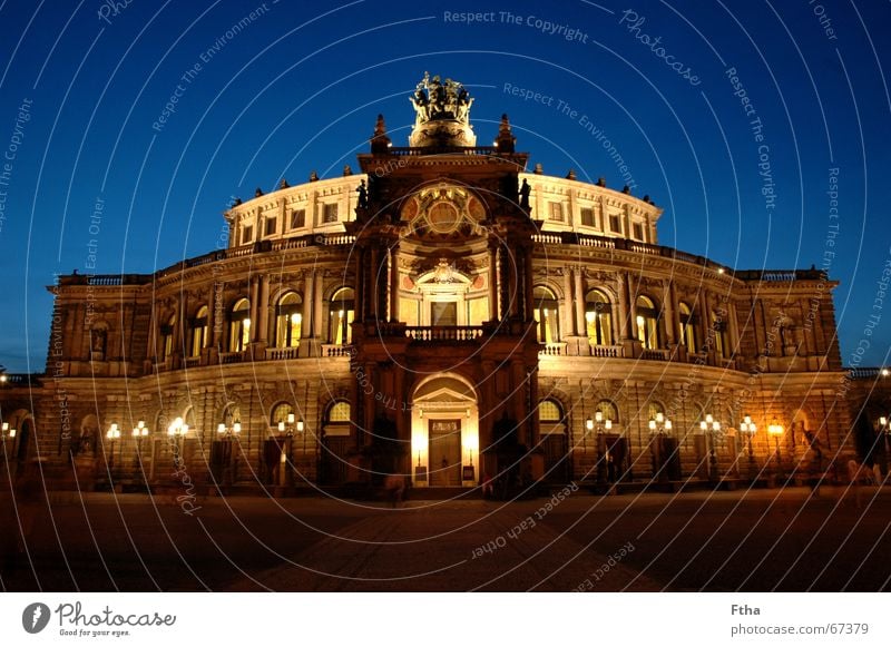 It's time, .... Opera Opera house Manmade structures Monument Enthusiasm Cool (slang) Dresden Saxony Renaissance wagner Semper Colour photo Multicoloured