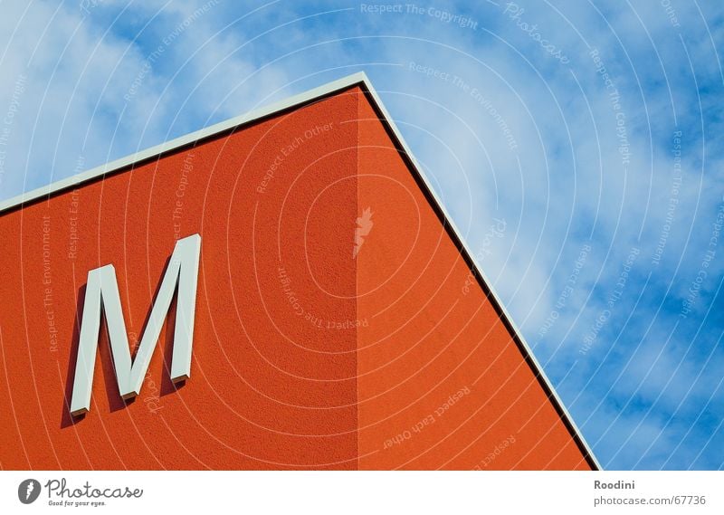 corner Red Roof Building Letters (alphabet) Clouds Silhouette Corner house corner Sky Blue Weather Profile Perspective Signs and labeling