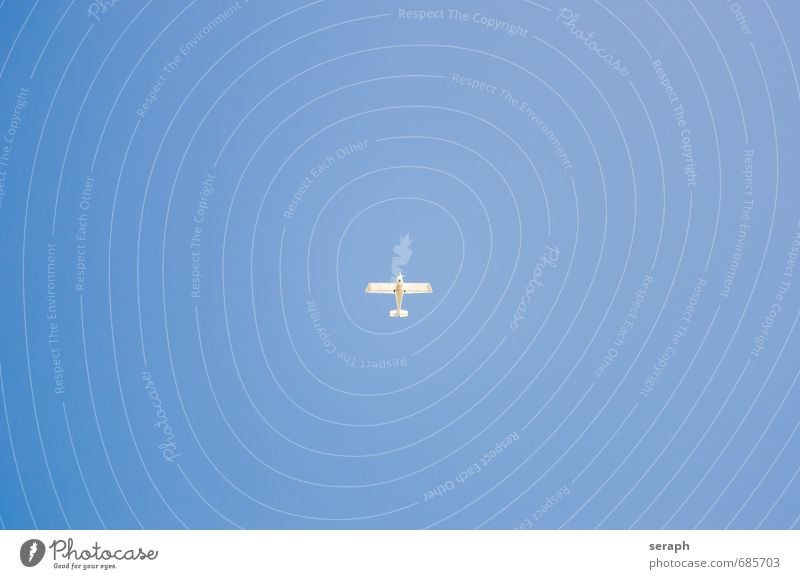 Propeller plane Sky Machinery Aircraft Pilot Engines Loneliness Transport Vacation & Travel liberty Ease Wind Airplane Environment Scene Airy Aviation