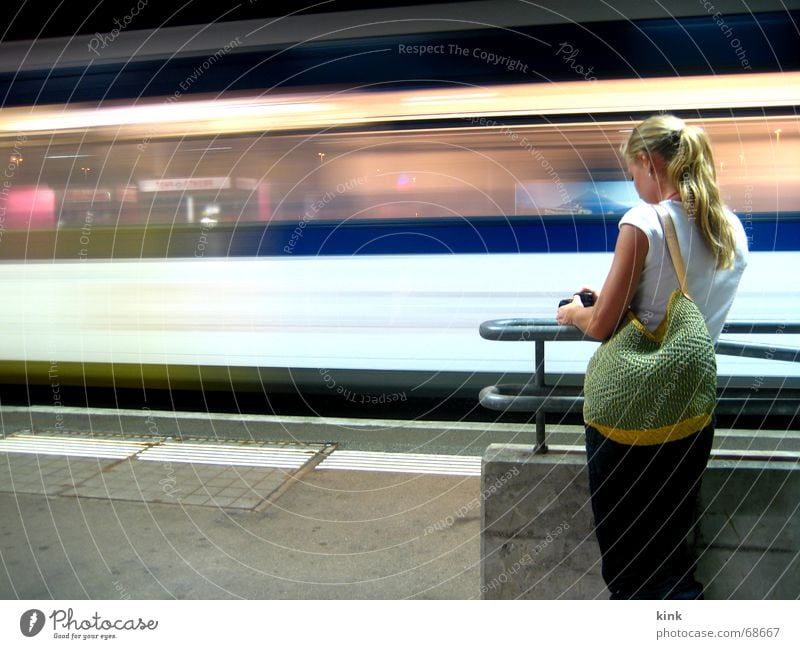 whack Railroad Late Lateness Driving Long exposure Night Stripe Speed Fantastic Train station Wait Light (Natural Phenomenon)