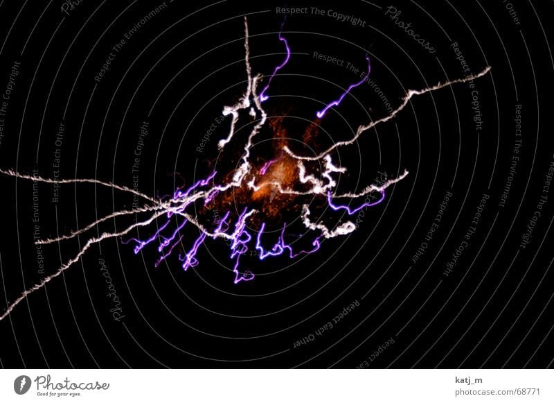 Explosion in the sky New Year's Eve Lightning Firecracker 1st of August Colour Spark