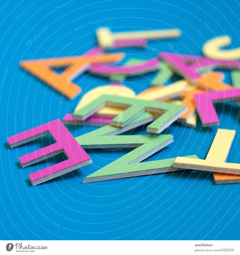 alphabet salad Leisure and hobbies Handicraft Handcrafts Art Print media Decoration Characters Letters (alphabet) Wordplay Lie Sharp-edged Happiness Crazy