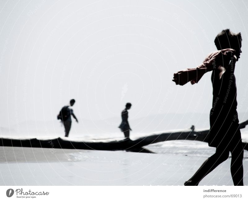 passage Human being Beach Summer Italy children Guy blur tree Sand sea