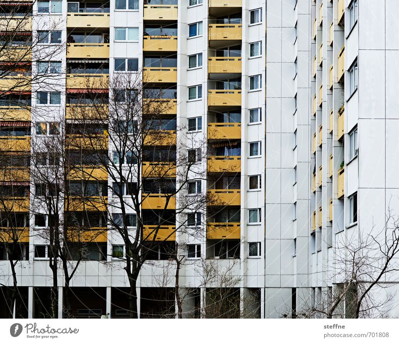 Around the World in Germany: Mainz House (Residential Structure) High-rise Gloomy Settlement Tree Town Deserted