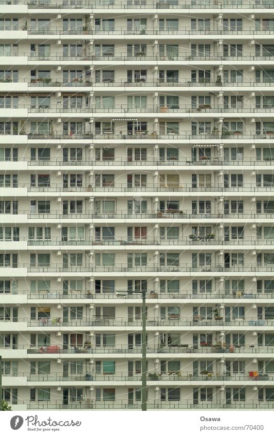 Beautiful living 03 House (Residential Structure) Building Manmade structures Facade Window Balcony Grid Leipziger Straße Direct Prefab construction