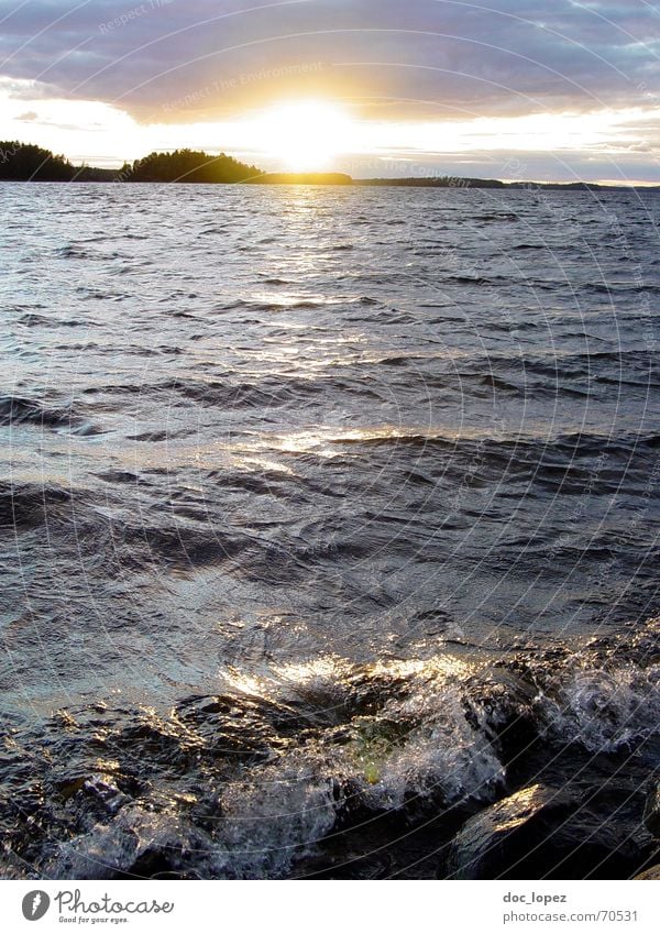 Crystal Lake_theBigOne Recently Take Confirm Waves Dazzle Sunset Far-off places Swell Dusk Clouds Panorama (View) White crest Foam Surf Coast Finland 2006