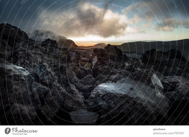 Mordor Nature Landscape Elements Fire Clouds Storm clouds Sunrise Sunset Climate Bad weather Rock Volcano Exceptional Threat Dark Adventure New Zealand