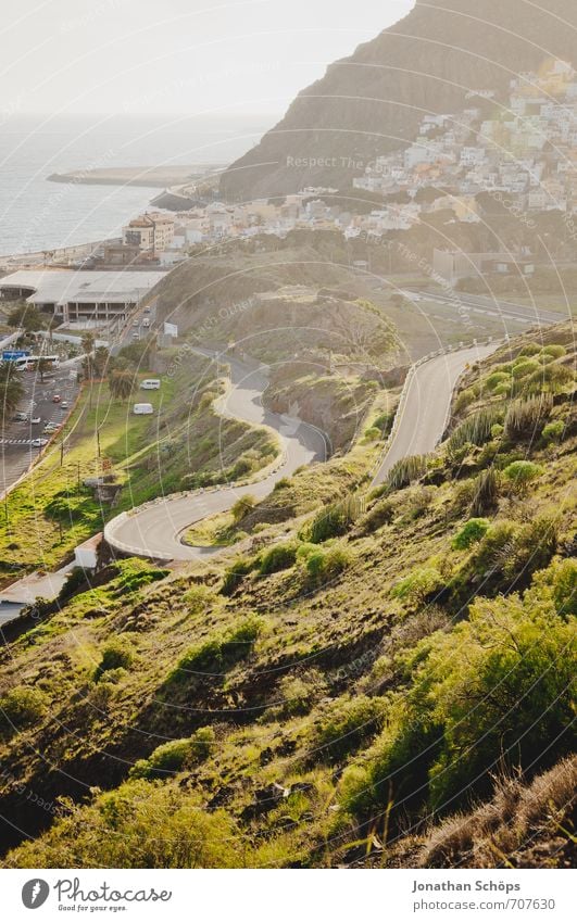 San Andrés / Tenerife XIX Environment Nature Landscape Sunlight Beautiful weather Plant Rock Mountain Coast Ocean Island Esthetic Idyll Street Canaries South