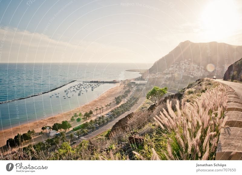 San Andrés / Tenerife XXXVI Environment Nature Landscape Sky Sun Summer Beautiful weather Plant Grass Hill Rock Waves Coast Beach Bay Ocean Island Esthetic