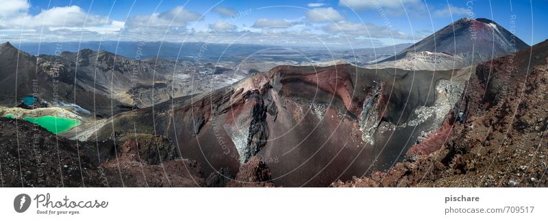 Tongariro Nature Landscape Elements Rock Volcano Lake Exceptional Sharp-edged Adventure New Zealand Mordor Colour photo Exterior shot Day Deep depth of field