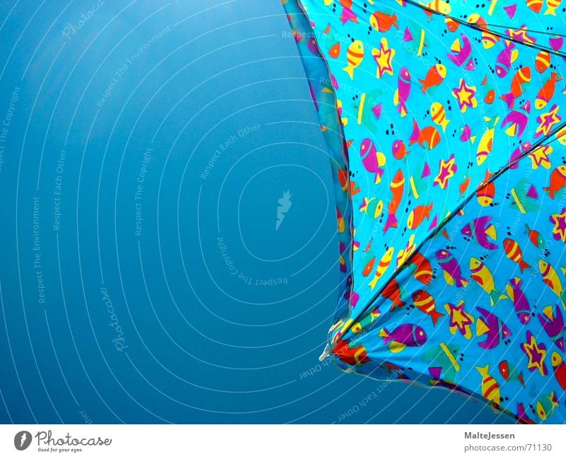 sunshine Happiness Sunshade Multicoloured Beach Crete Greece Vacation & Travel Leisure and hobbies Exterior shot Sky Blue Joy Happy Freedom Relaxation