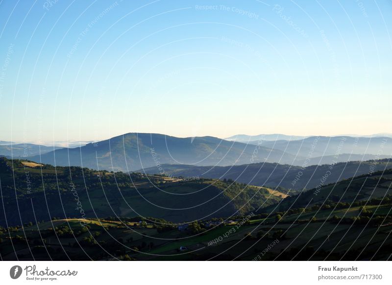 Distant. Calm Vacation & Travel Trip Far-off places Freedom Mountain Hiking Way of St James Camino de Santiago make a pilgrimage Nature Landscape Air