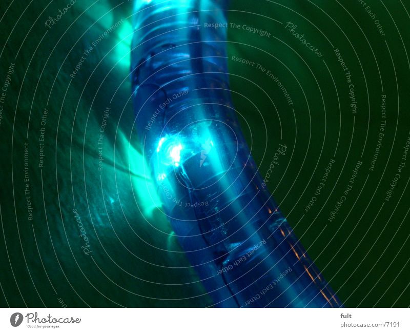 light tube Tube light Macro (Extreme close-up) Green Curved Style Things Blue Plastic Lamp