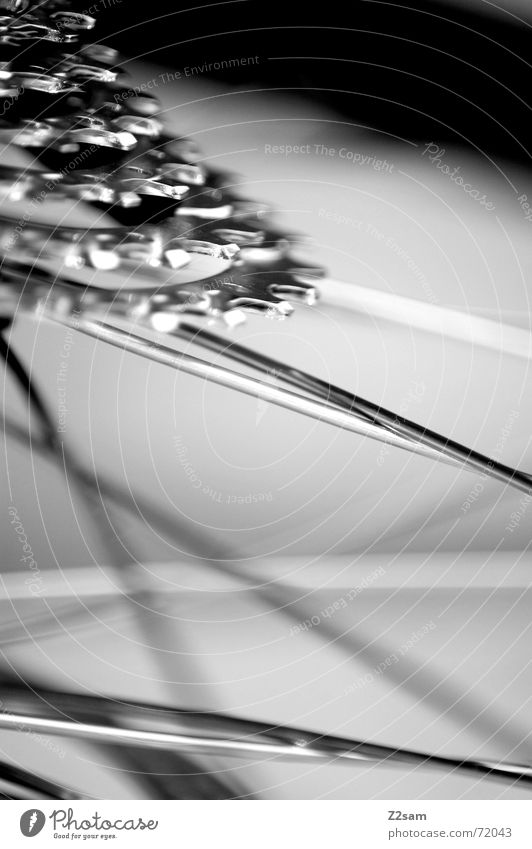 spokes impressions III b/w Bicycle Wreath Macro (Extreme close-up) Yellow Pattern Glittering Soft Blur Spokes Orange Line flattened Net Silver Gearwheel