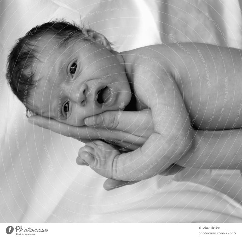 Little Angel Sweet Small Beautiful Cute Baby Child Portrait photograph Happy Bright background Black & white photo