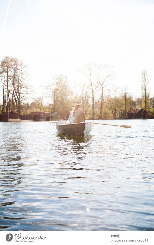 light 2 Human being Environment Nature Landscape Spring Beautiful weather Lake Natural Leisure and hobbies Rowboat Colour photo Exterior shot Day Light Sunlight