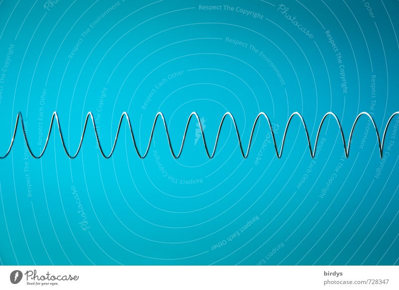 continuity Cloudless sky Spiral Helix cable Esthetic Exceptional Blue Symmetry Infinity Colour photo Exterior shot Deserted Copy Space top Copy Space bottom