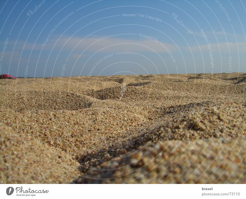 A day at the sea Beach Ocean France Cannes Sand Blue sky fine-grained Beautiful weather Close-up cote d´zur