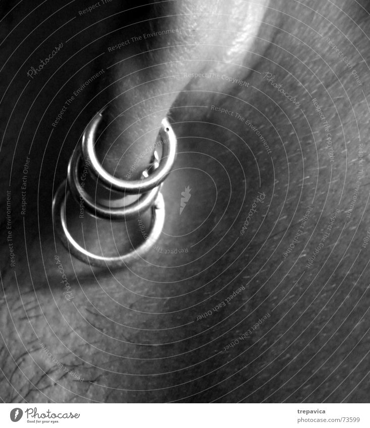 earrings Man Jewellery 3 Nape Earring Macro (Extreme close-up) Black & white photo