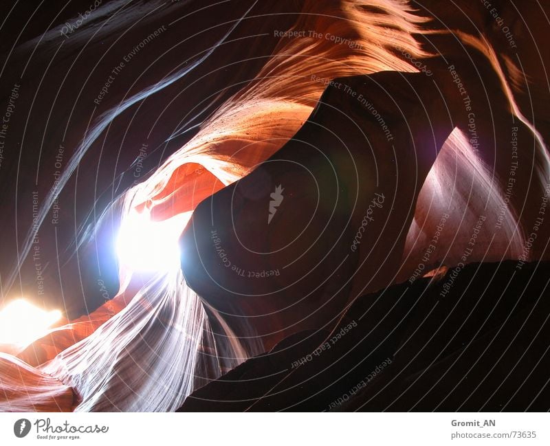 Antelope_Canyon1 Antelope Canyon Light Sunbeam Shaft of light Wall of rock Erosion Navajo Reservation