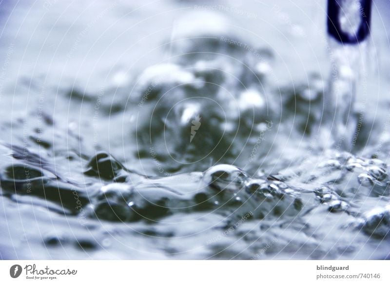 troubled water Swimming & Bathing Water Drops of water Rain Steel Wet Blue Black White Political movements Dripping Chain Bubble Waves Colour photo Close-up