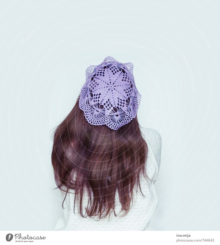 crocheted cap Human being Feminine Young woman Youth (Young adults) Woman Adults 1 18 - 30 years 30 - 45 years Fashion Accessory Jewellery Cap