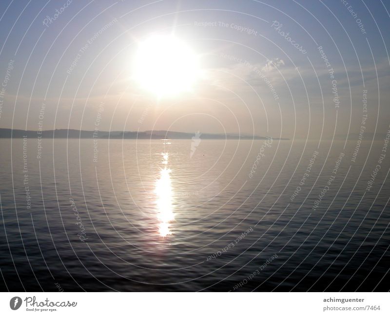 reflections Mainau island Calm Water Sun Sky Evening Lake Constance